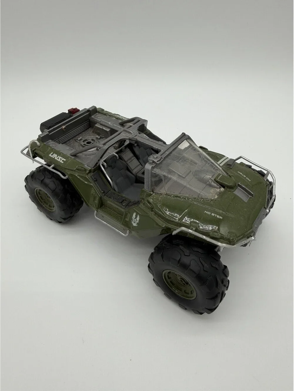 Halo 4 Warthog UNSC Metal/Plastic Toy Vehicle Microsoft JADA 2012 Missing Turret